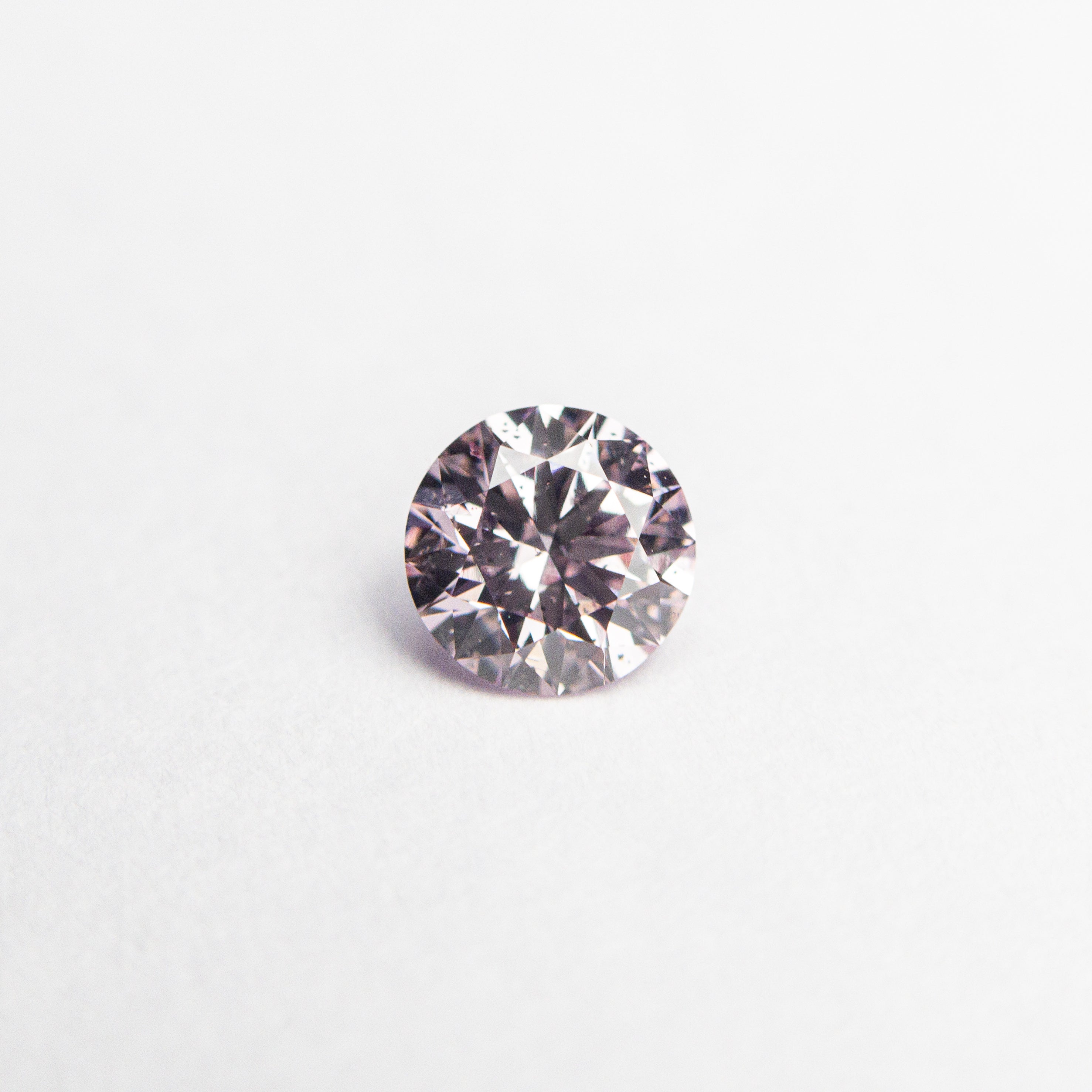 0.28ct 4.28x4.25x2.56mm GIA I1 Fancy Purplish Pink Round Brilliant