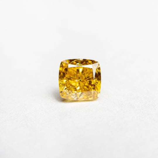 0.50ct 4.31x4.23x2.86mm GIA SI1 Fancy Orange-Yellow Cushion Brilliant 🇦🇺 24140-01