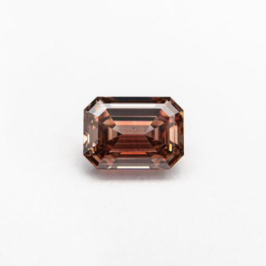0.70ct 5.73x4.18x2.92mm GIA VS2 Fancy Deep Brown-Pink Cut Corner Rectangle Step Cut 🇦🇺 24138-01