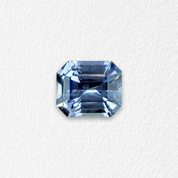 1.52 Carat Violet Blue Emerald Cut Sapphire