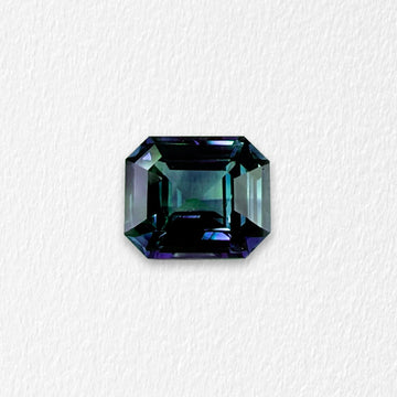 1.52 Carat Vivid Blue Teal Sapphire
