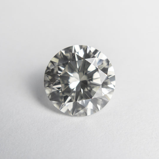 2.01ct 8.07x8.01x5.03mm GIA SI1 Fancy Light Grey Round Brilliant 18868-01
