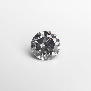 0.66ct 5.34-5.38x3.52mm Fancy Grey Round Brilliant 18968-10