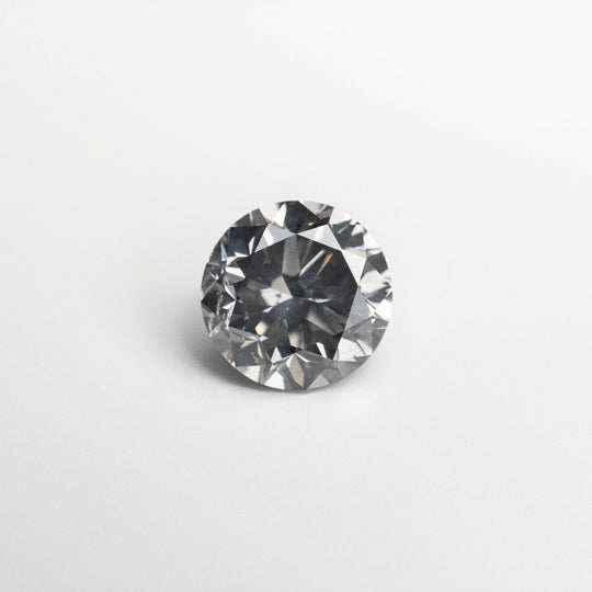 0.66ct 5.34-5.38x3.52mm Fancy Grey Round Brilliant 18968-10