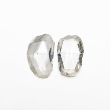 0.70cttw 2pc 6.48x4.09x1.39mm 6.83x4.19x1.20mm Amorphus Rosecut Matching Pair 23107-01