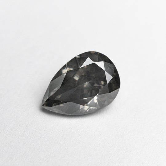1.01ct 7.83x5.42x3.38mm Fancy Grey Pear Brilliant 19913-01