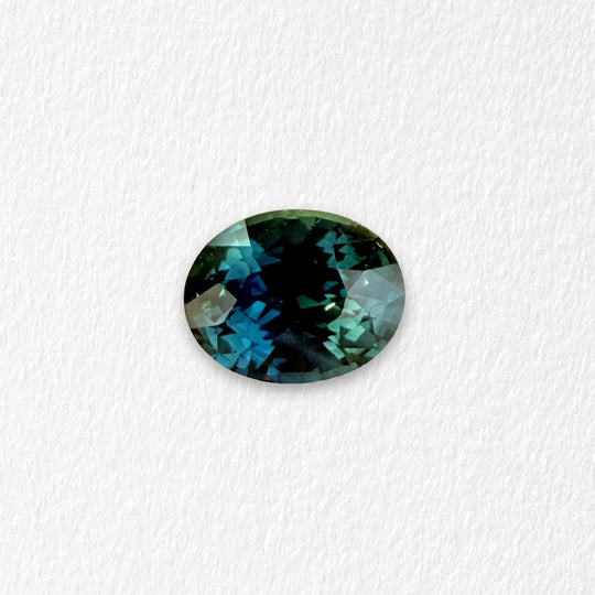 2.09 Carat Teal Blue Oval Sapphire