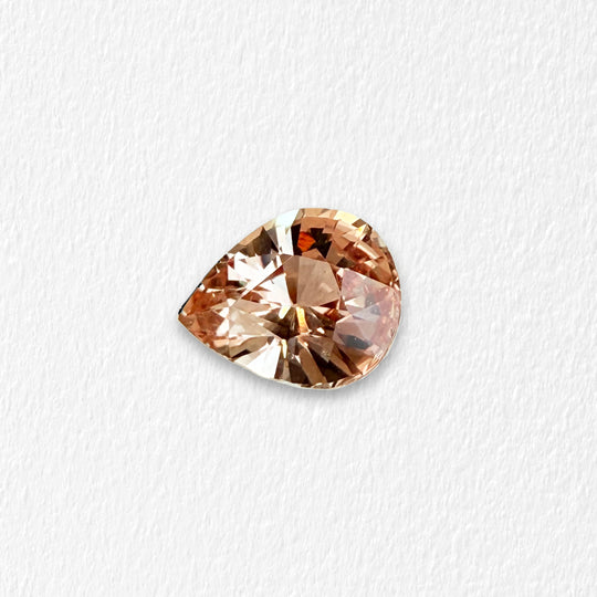 2.14 Carat Peach Pear Sapphire