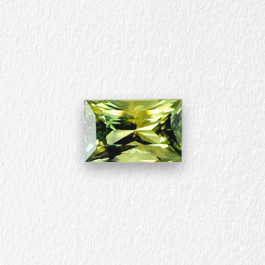 2.55 Green Teal Parti Baguette Sapphire