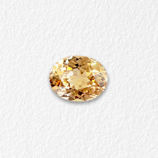 2.58 Peach Orange Brilliant Oval Sapphire