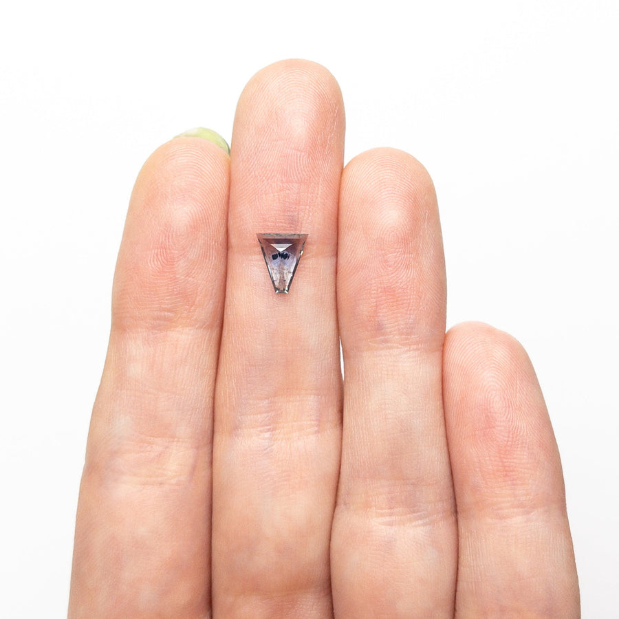 0.81ct 6.98x6.15x2.65mm Shield Rosecut Sapphire 22266-33