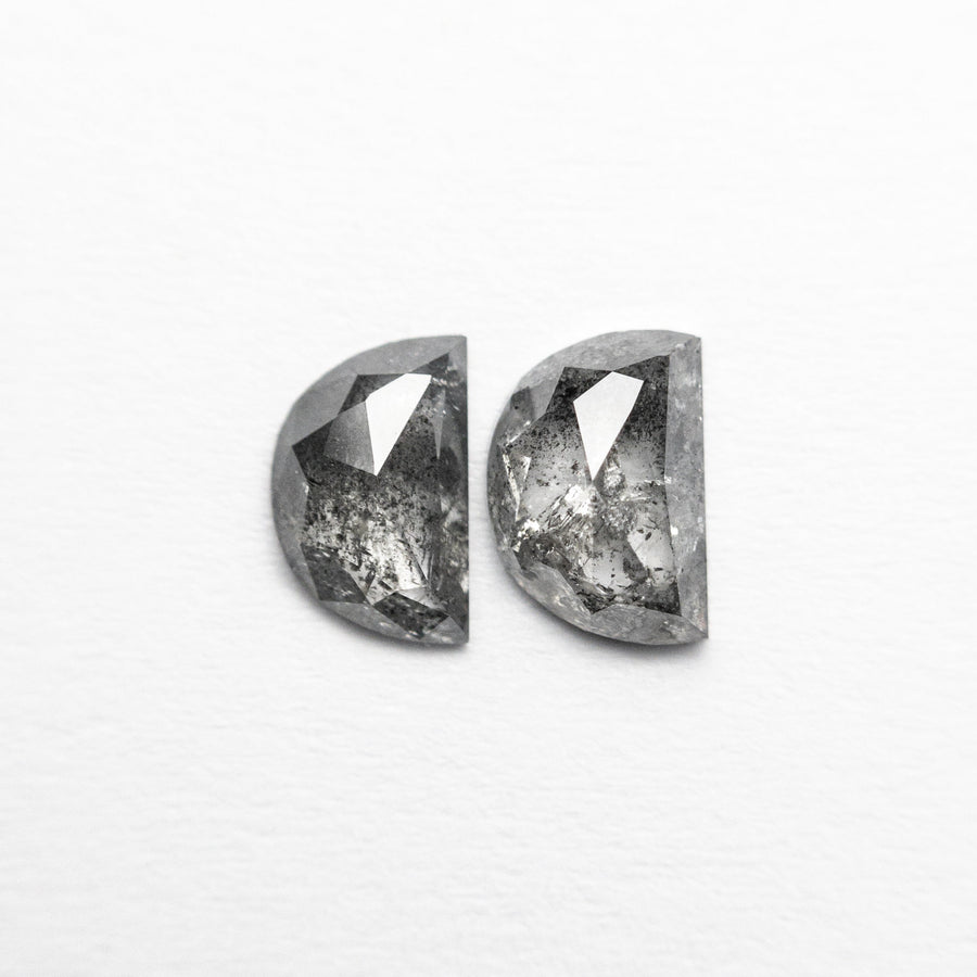 0.94cttw 2pc 5.98x3.84x1.69mm 6.08x4.25x2.44mm Half Moon Rosecut Matching Pair 22381-20