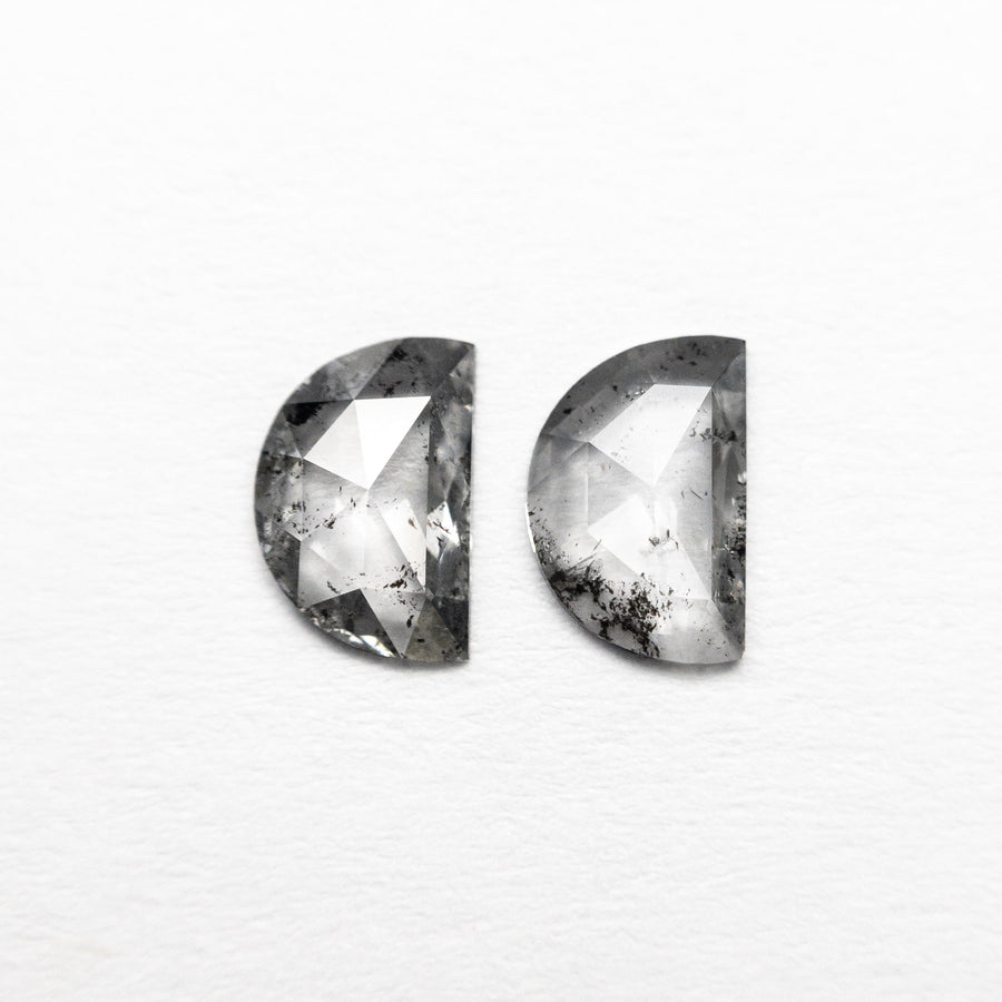 0.46cttw 2pc 5.41x3.61x1.41mm 5.46x3.62x1.14mm Half Moon Rosecut Matching Pair 22381-21