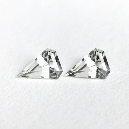 0.35cttw 2pc 5.04x3.50x1.90mm 5.02x3.47x1.91mm Shield Step Cut Sapphire Matching Pair 22802-01