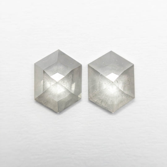 1.04cttw 2pc 6.48x4.88x2.12mm 6.37x4.791.96mm Hexagon Rosecut Matching Pair 23189-03