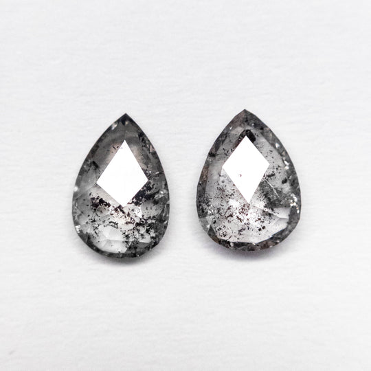 0.86cttw 2pc 6.29x4.65x1.98mm 6.45x4.36x1.77mm Pear Rosecut Matching Pair 23189-07