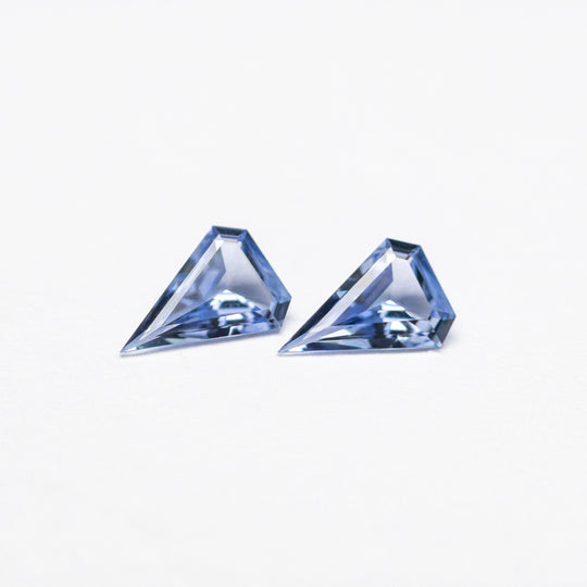 0.28cttw 2pc 5.03x3.50x1.39mm 4.89x3.46x1.43mm Shield Step Cut Sapphire Matching Pair 23391-01