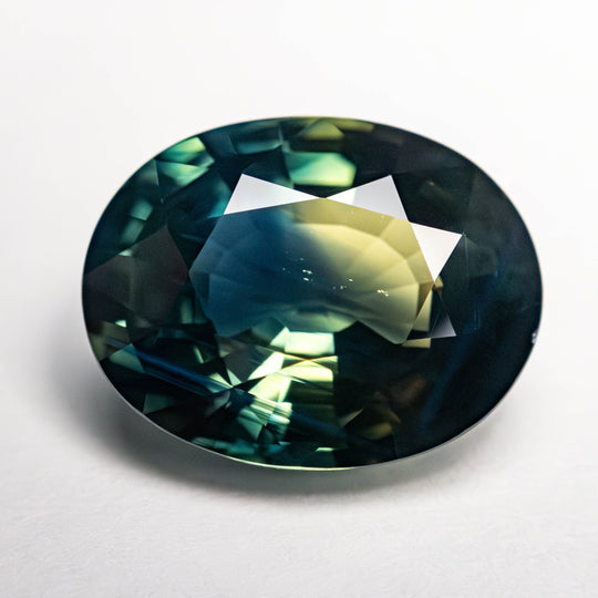 *DAMAGED* D9003 7.83ct 13.85x10.88x6.29mm Oval Brilliant Sapphire 23434-06