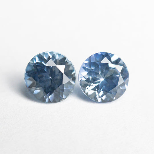 1.78cttw 2pc 5.68x5.62x3.89mm 5.58x5.52x3.61mm Round Brilliant Sapphire Matching Pair 23459-01