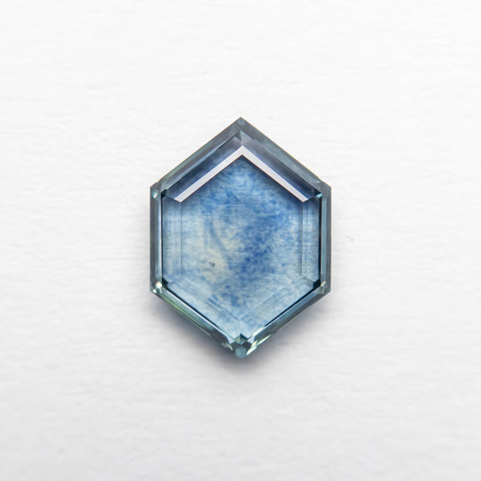 1.12ct 8.06x6.02x2.09mm Hexagon Portrait Cut Sapphire 23474-38