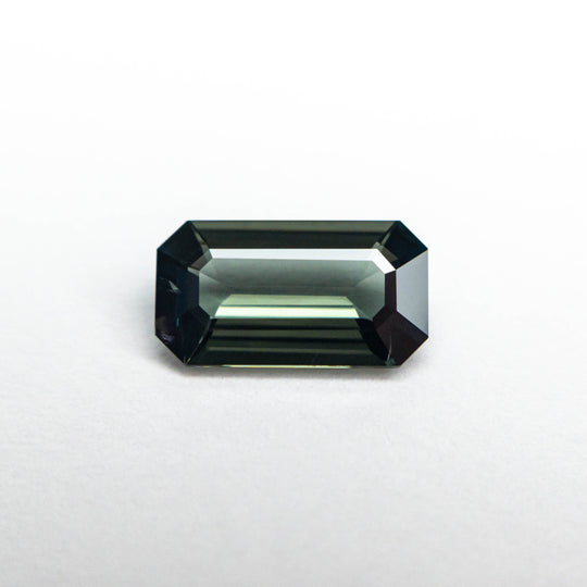 1.04ct 8.49x4.63x2.45mm Green Cut Corner Rectangle Step Cut Sapphire 23480-01