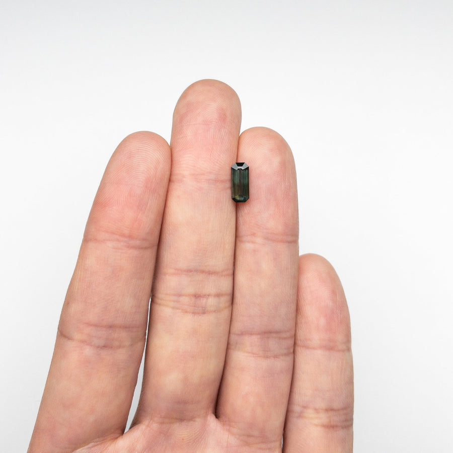 1.10ct 8.99x4.07x2.82mm Cut Corner Rectangle Step Cut Sapphire 23480-07