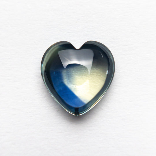 2.32ct 8.39x8.33x3.59mm Heart Cabochon Cut Sapphire 23757-01