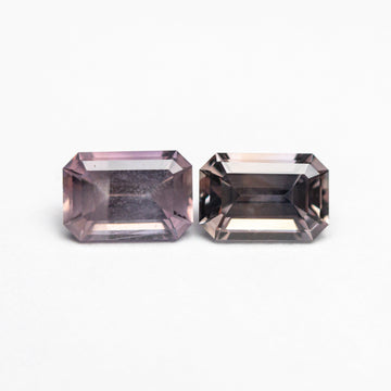 0.99cttw 2pc 5.42x3.69x2.45mm 5.46x3.63x2.66mm Cut Corner Rectangle Step Cut Sapphire Matching Pair 23767-01