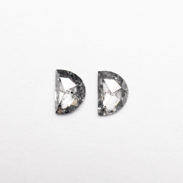 0.72cttw 2pc 5.78x3.99x1.66mm 5.74x3.98x1.90mm Half Moon Rosecut Matching Pair 23852-10