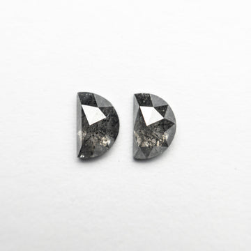 1.34cttw 2pc 6.35x4.10x2.72mm 6.33x4.08x2.62mm Half Moon Rosecut Matching Pair 23852-11