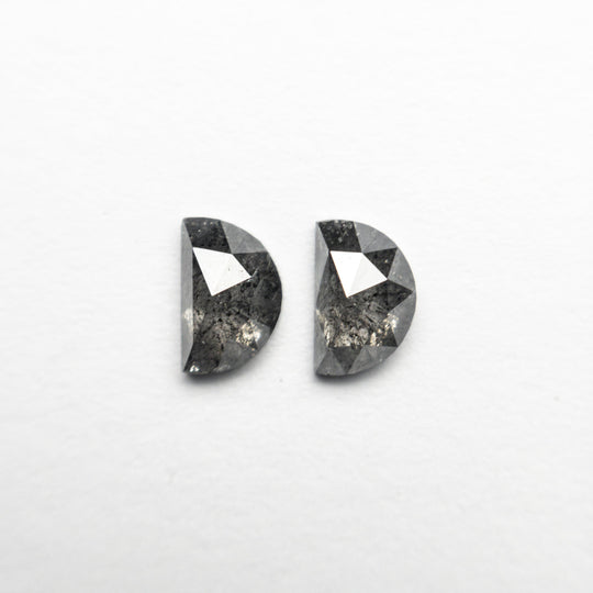 1.34cttw 2pc 6.35x4.10x2.72mm 6.33x4.08x2.62mm Half Moon Rosecut Matching Pair 23852-11