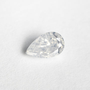 1.00ct 7.38x4.62x3.63mm Fancy White Pear Brilliant 23887-01