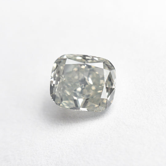 1.75ct 7.41x6.52x4.10mm GIA I1 Light Grey Cushion Brilliant 23910-01