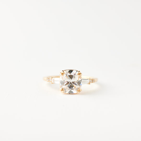 Sylvie Ring - 1.55 carat lab-grown cushion cut diamond