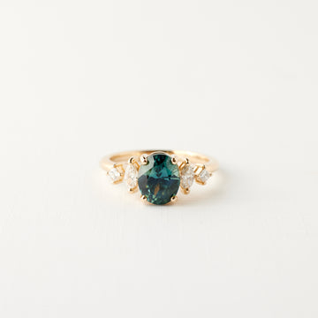 Julia Ring - 2.0ct. Teal Sapphire