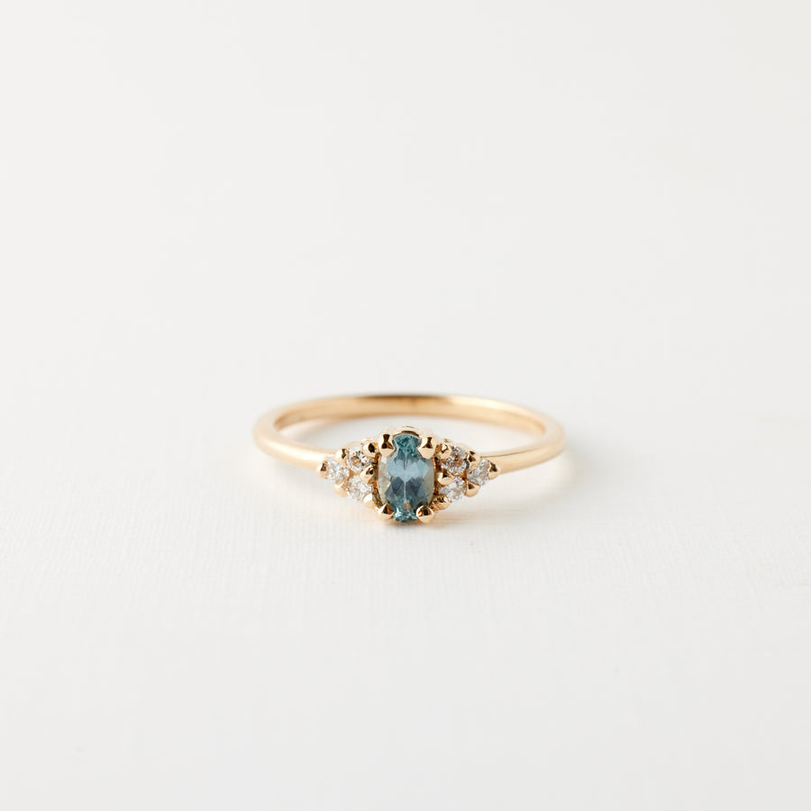 Poppy Ring - Alpine Blue Sapphire