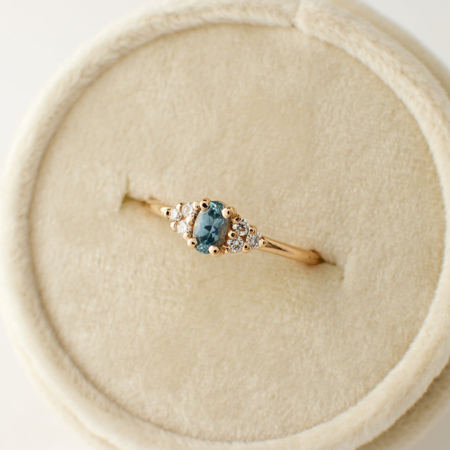 Poppy Ring - Alpine Blue Sapphire