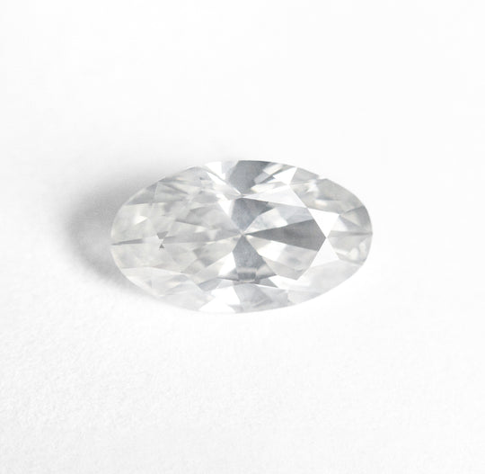 1.13ct 9.28x5.37x3.36mm Fancy White Oval Brilliant 24078-01