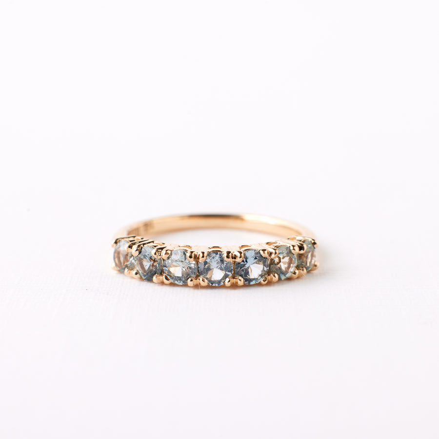 Lorelei Ring - Blue Teal Montana Sapphires