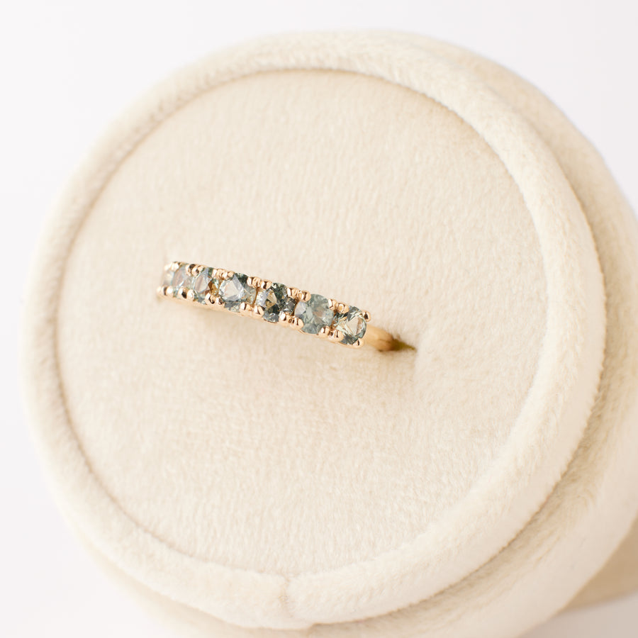 Lorelei Ring - Green Montana Sapphires