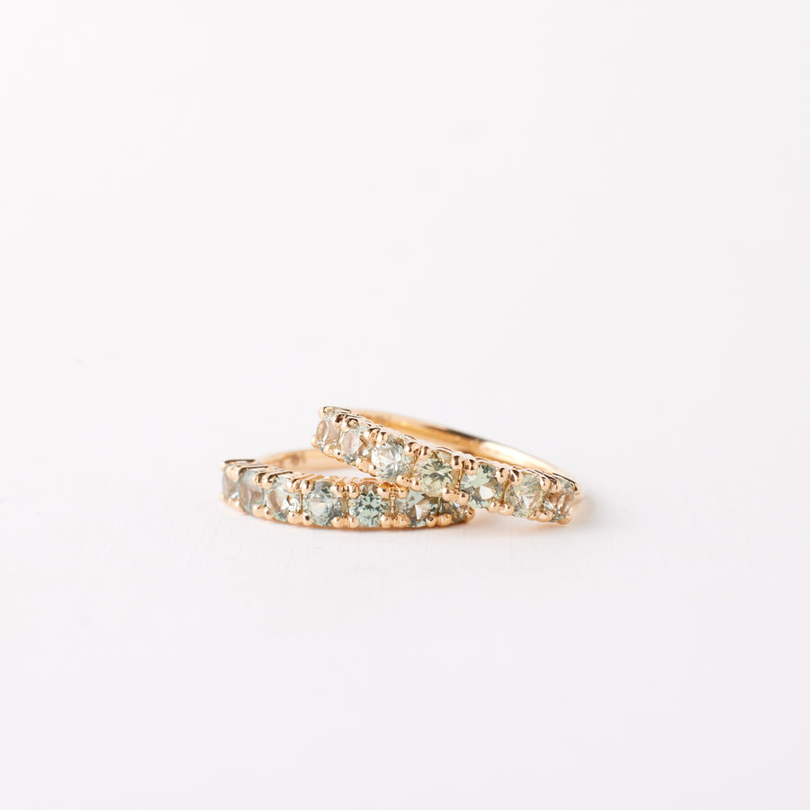 Lorelei Ring - Green Montana Sapphires