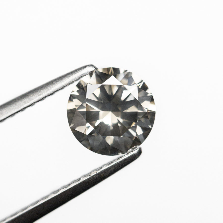 1.00ct 6.43x6.41x3.85mm VS2 Fancy Grey Round Brilliant 24267-01