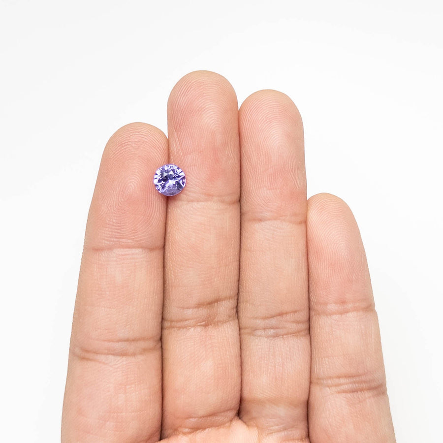 1.24ct 6.40x6.38x4.13mm Round Brilliant Sapphire 24367-01