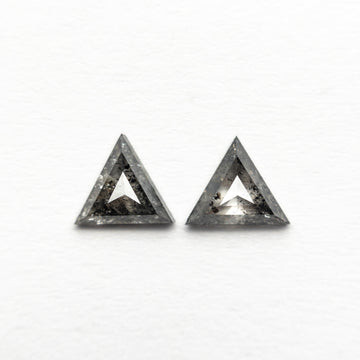 0.45cttw 2pc 5.07x4.501.57mm 5.19x4.56x1.72mm Triangle Rosecut Matching Pair 24454-01