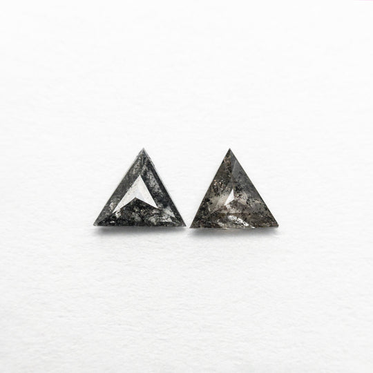 0.20cttw 2pc 3.55x3.91x1.06mm 3.50x3.92x1.43mm Matching Pair Triangle Rosecut 24474-01