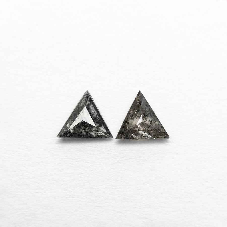 0.20cttw 2pc 3.55x3.91x1.06mm 3.50x3.92x1.43mm Matching Pair Triangle Rosecut 24474-01