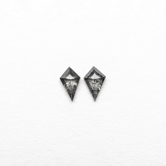 0.09cttw 2pc 3.34x2.02x1.04mm 3.43x2.14x1.00mm Matching Pair Kite Rosecut 24653-01