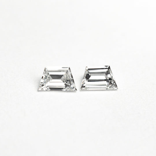 0.16cttw 2pc 3.58x2.20x1.22mm 3.55x2.22x1.35mm VS2/SI1 E-F Trapezoid Step Cut Matching Pair 24855-01