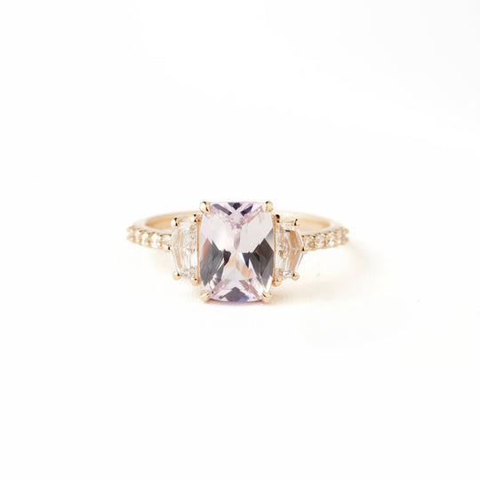 Eveline Ring - 2.01 Carat Pale Pink Cushion Sapphire