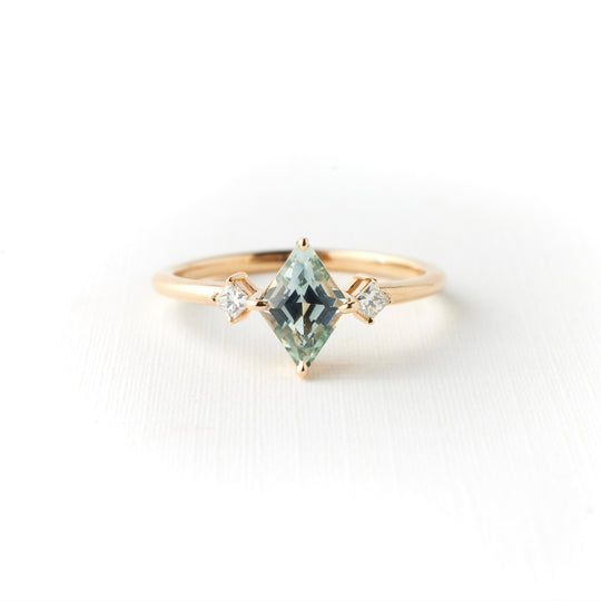 Wildlight Ring #3 - .90ct Light Misty Blue Kite Sapphire